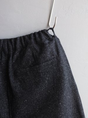 画像15: Still By Hand(スティルバイハンド) ウールシルクネップイージーテーパードパンツ チャコール