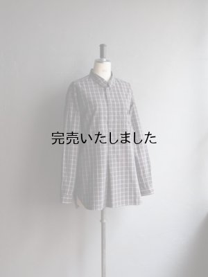 画像8: Still By Hand(スティルバイハンド) オーガニックコットンプルオーバーシャツ チャコールチェック