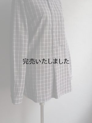 画像13: Still By Hand(スティルバイハンド) オーガニックコットンプルオーバーシャツ チャコールチェック