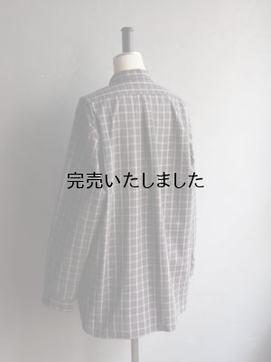 画像17: Still By Hand(スティルバイハンド) オーガニックコットンプルオーバーシャツ チャコールチェック