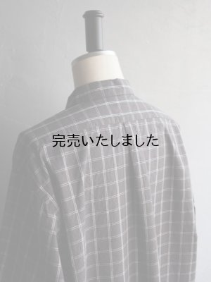 画像18: Still By Hand(スティルバイハンド) オーガニックコットンプルオーバーシャツ チャコールチェック