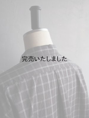 画像19: Still By Hand(スティルバイハンド) オーガニックコットンプルオーバーシャツ チャコールチェック