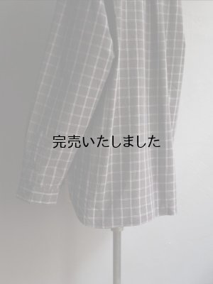 画像21: Still By Hand(スティルバイハンド) オーガニックコットンプルオーバーシャツ チャコールチェック