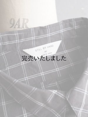 画像22: Still By Hand(スティルバイハンド) オーガニックコットンプルオーバーシャツ チャコールチェック