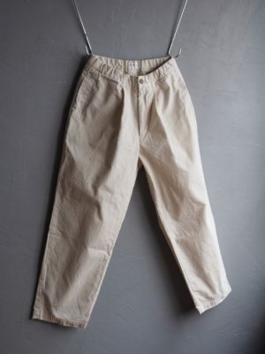 画像5: Still By Hand(スティルバイハンド) ピーチスキンガーメントダイタックパンツ エクル