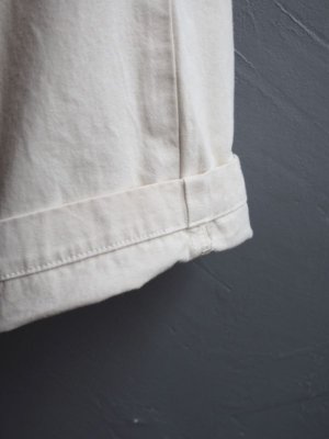 画像12: Still By Hand(スティルバイハンド) ピーチスキンガーメントダイタックパンツ エクル