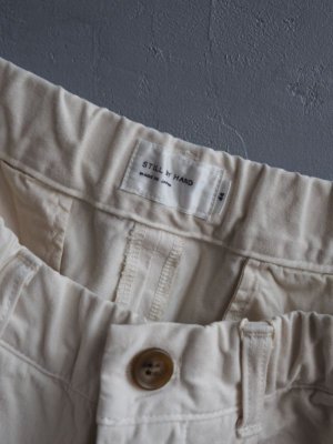 画像18: Still By Hand(スティルバイハンド) ピーチスキンガーメントダイタックパンツ エクル