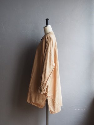 画像2: jujudhau(ズーズーダウ) BAND COLLAR SHIRTS-バンドカラーシャツ-ベージュ