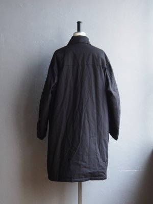 画像3: Still By Hand(スティルバイハンド)パラフィンコットンパデットダッフルコート ブラック