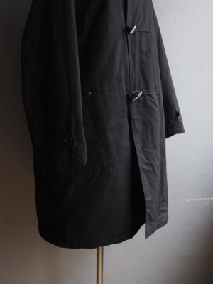 画像11: Still By Hand(スティルバイハンド)パラフィンコットンパデットダッフルコート ブラック