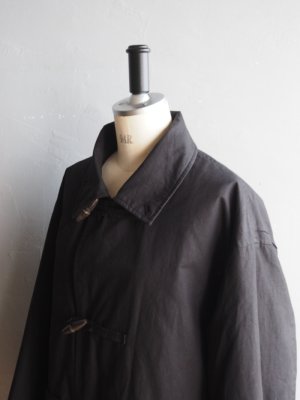 画像12: Still By Hand(スティルバイハンド)パラフィンコットンパデットダッフルコート ブラック