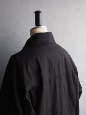 画像16: Still By Hand(スティルバイハンド)パラフィンコットンパデットダッフルコート ブラック