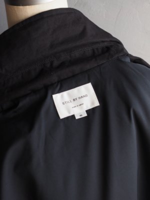 画像21: Still By Hand(スティルバイハンド)パラフィンコットンパデットダッフルコート ブラック