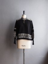 ASEEDONCLOUD(アシードンクラウド) Seiyako jacquard blouse ブラック