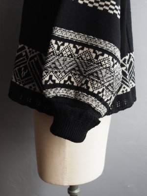 画像13: ASEEDONCLOUD(アシードンクラウド) Seiyako jacquard blouse ブラック