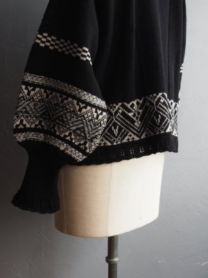 画像18: ASEEDONCLOUD(アシードンクラウド) Seiyako jacquard blouse ブラック