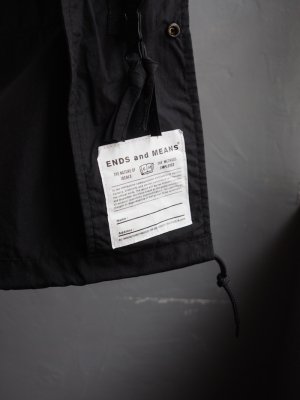 画像23: ENDS and MEANS(エンズアンドミーンズ) Lined Travel Half Parka ブラック