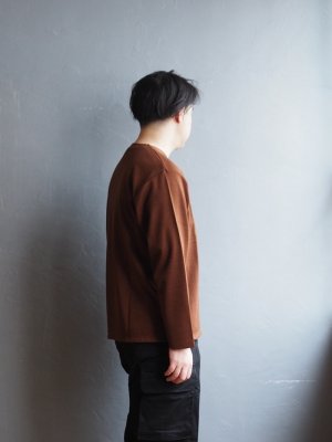 画像2: Still By Hand(スティルバイハンド)  and ordinary.別注ミラノリブカットソー ブラウン
