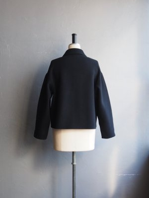 画像3: LAMOND(ラモンド) DOUBLE WEAVE WOOL BLOUSON ブラック