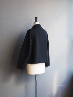 画像4: LAMOND(ラモンド) DOUBLE WEAVE WOOL BLOUSON ブラック