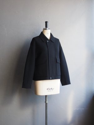 画像5: LAMOND(ラモンド) DOUBLE WEAVE WOOL BLOUSON ブラック