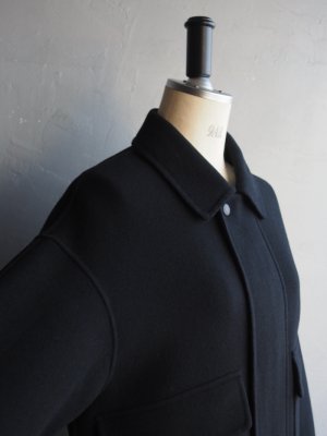 画像9: LAMOND(ラモンド) DOUBLE WEAVE WOOL BLOUSON ブラック