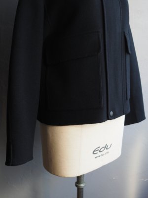 画像10: LAMOND(ラモンド) DOUBLE WEAVE WOOL BLOUSON ブラック