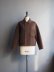 画像1: LAMOND(ラモンド) DOUBLE WEAVE WOOL BLOUSON ブラウン (1)