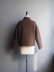 画像3: LAMOND(ラモンド) DOUBLE WEAVE WOOL BLOUSON ブラウン (3)