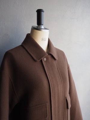 画像7: LAMOND(ラモンド) DOUBLE WEAVE WOOL BLOUSON ブラウン