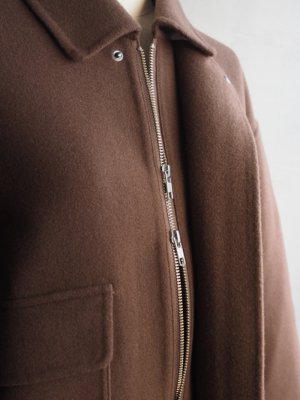画像11: LAMOND(ラモンド) DOUBLE WEAVE WOOL BLOUSON ブラウン
