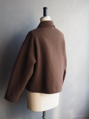 画像15: LAMOND(ラモンド) DOUBLE WEAVE WOOL BLOUSON ブラウン