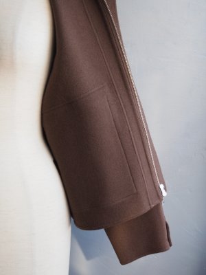 画像20: LAMOND(ラモンド) DOUBLE WEAVE WOOL BLOUSON ブラウン
