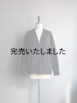 YONCA(ヨンカ)-LA MOND(ラモンド)COMFORT TECH FLEECE CARDIGAN -ブラック