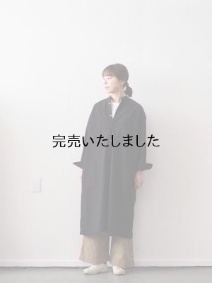 画像16: pub(ピューブ) コットンワッシャー シャツワンピース ブラック