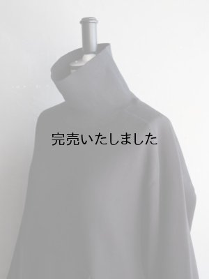 画像12: Still By Hand(スティルバイハンド) コットンハイネックスウェット ブラック