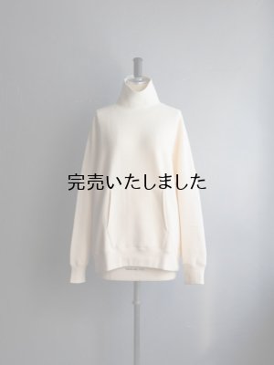 画像4: Still By Hand(スティルバイハンド) コットンハイネックスウェット エクル