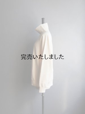 画像5: Still By Hand(スティルバイハンド) コットンハイネックスウェット エクル