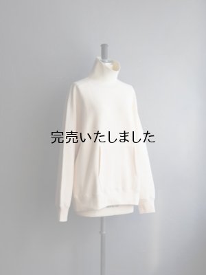 画像8: Still By Hand(スティルバイハンド) コットンハイネックスウェット エクル