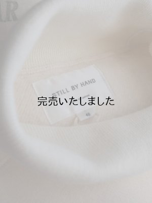 画像25: Still By Hand(スティルバイハンド) コットンハイネックスウェット エクル