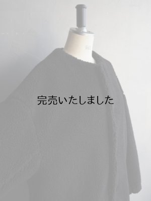 画像8: HONNETE(オネット) Boa Oversized No Collar Jacket-ブラック