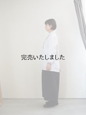 画像7: pub(ピューブ) コットンペーパーワイドパンツ  ブラック