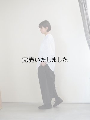 画像17: pub(ピューブ) コットンペーパーワイドパンツ  ブラック