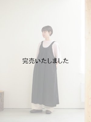 画像15: pub(ピューブ) シルクコットンローン オーバージャンパースカート ブラック