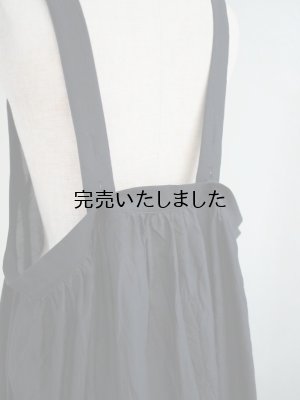 画像10: pub(ピューブ) シルクコットンローン オーバージャンパースカート ブラック