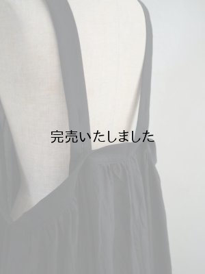 画像12: pub(ピューブ) シルクコットンローン オーバージャンパースカート ブラック