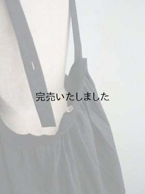 画像13: pub(ピューブ) シルクコットンローン オーバージャンパースカート ブラック