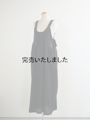 画像3: pub(ピューブ) シルクコットンローン オーバージャンパースカート ブラック