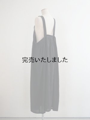 画像4: pub(ピューブ) シルクコットンローン オーバージャンパースカート ブラック