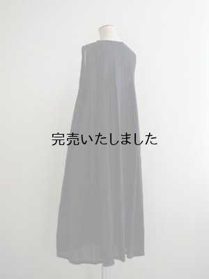 画像3: pub(ピューブ) シルクコットンローンノースリーブワンピース ブラック